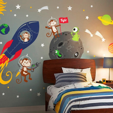 کد K115 طرح میمونها و کهکشان