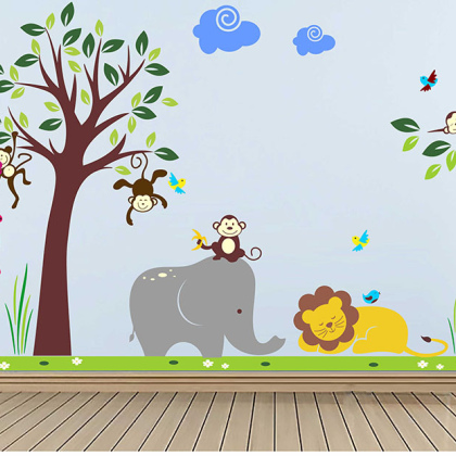 کد K 111 طرح اتاق کودک حیوانات